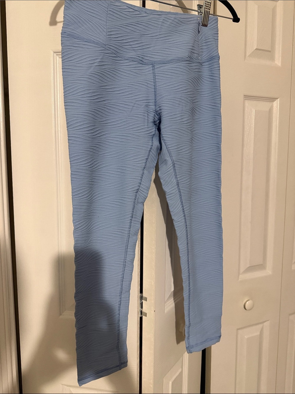 Light Blue women’s Textured Leggings